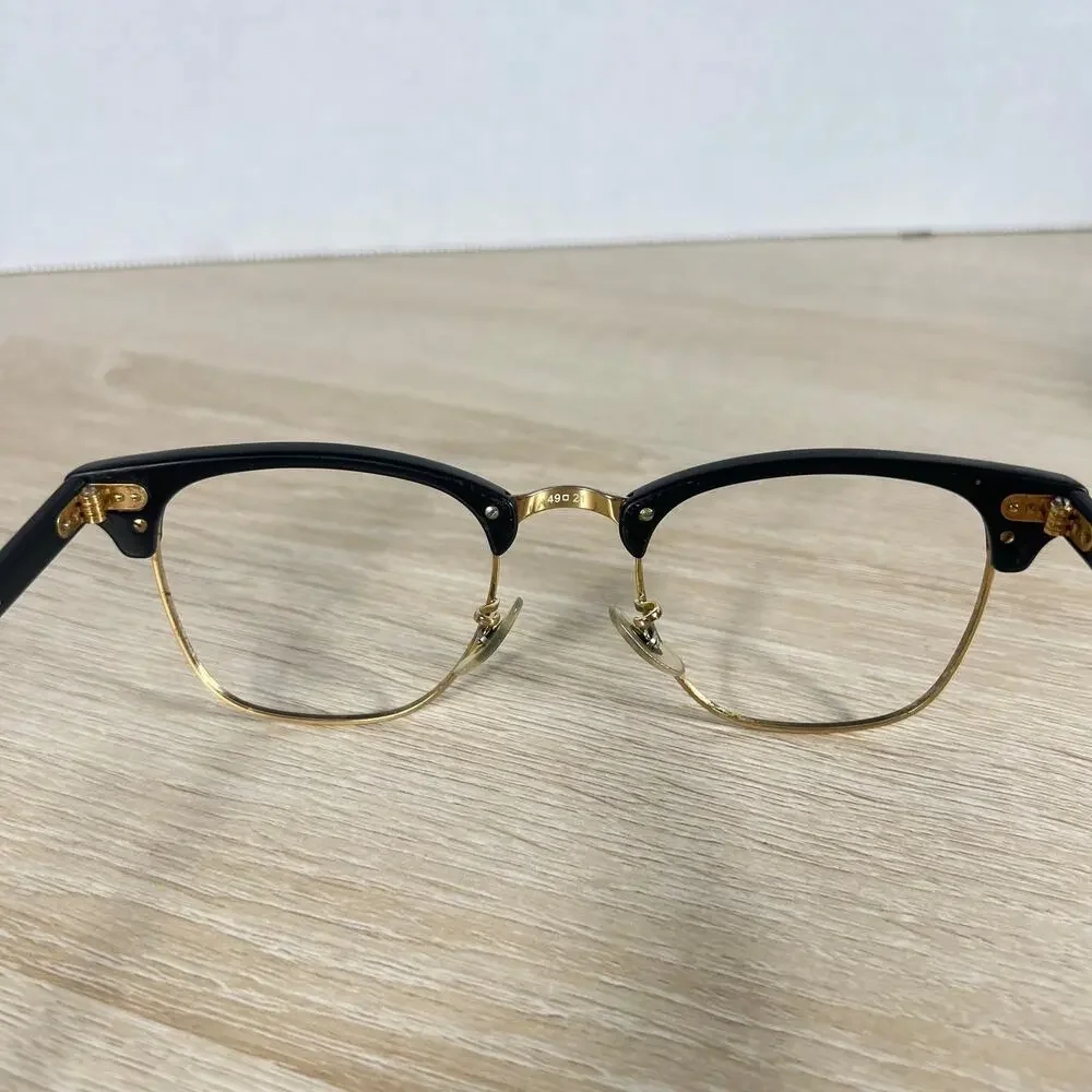 Ray-Ban RB3016 Clubmaster W0365 Sunglasses FRAMES ONLY Polished Black 49-21-140